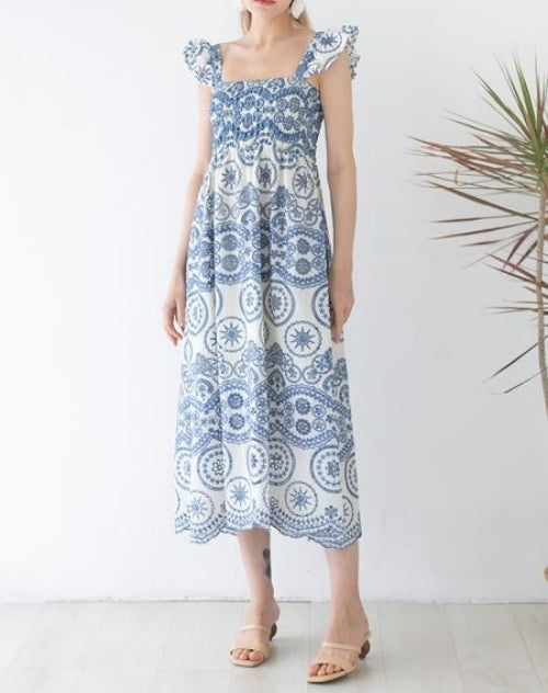 Dreamy Boho Cutout Maxi Dress